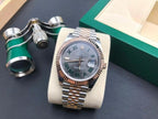 Role_x Oyster Perpetual Date Just Automatic Copper
