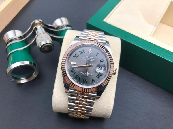 Role_x Oyster Perpetual Date Just Automatic Copper