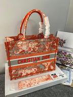 Christian Dior Book Tote(Orange_Tiger-M929_36Cm)(LB)