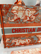 Christian Dior Book Tote(Orange_Tiger-M929_36Cm)(LB)