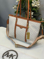 Michael Kors Tote Bag Hombro(Beige_Brown_23011)(LB)