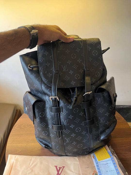 louis_vuitton_lv_christoper mm monogram eclipse backpack(BS)