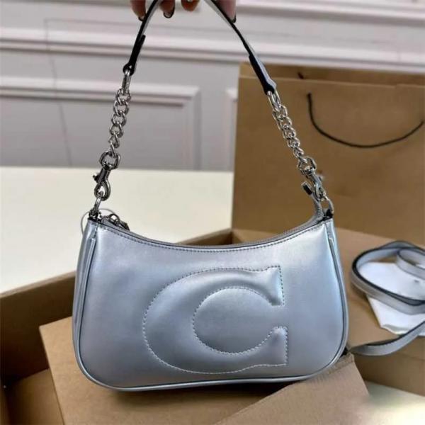 Coach_GB_Teri_Shoulder_Bag_With_Signature_Quilting_With_OG_Box_&_Dust_Bag_(CA548_Silver)(LB)