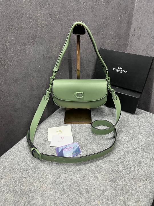 Coach_Emmy_Saddle_Bag_23_Green_With_OG_Box_&_Dust_Bag_C205_Green(LB)