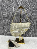 Dior_Saddle Golden With DustCover(B4)
