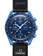 Swatch x Omega Blue Dial/Black Strap Bioceramic Moonswatch Mission to Mercury OG-1028