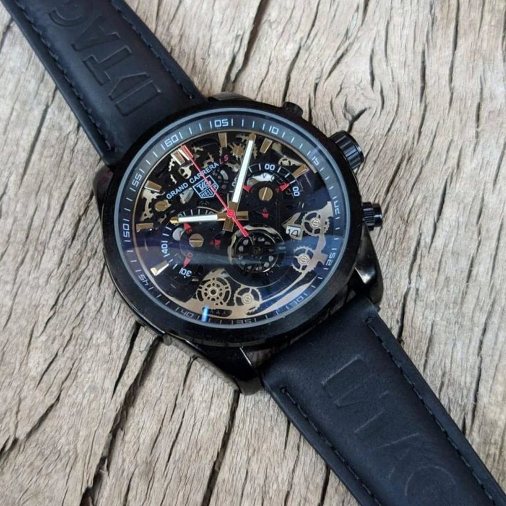 Tagheuer Cr7 Leather Black Belt A