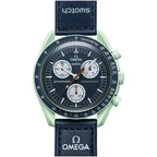 Swatch x Omega Black Dial with Green Case/Black Strap Bioceramic Moonswatch Mission to Mercury OG-1032