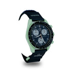 Swatch x Omega Black Dial with Green Case/Black Strap Bioceramic Moonswatch Mission to Mercury OG-1032