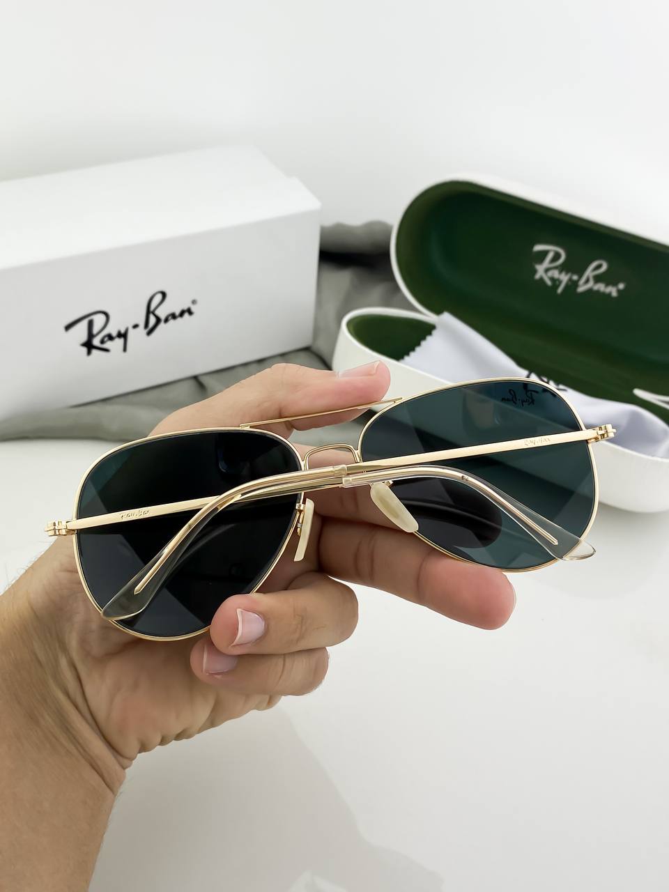 Rayban Gold Black Ultimate Luxury Shade 1122