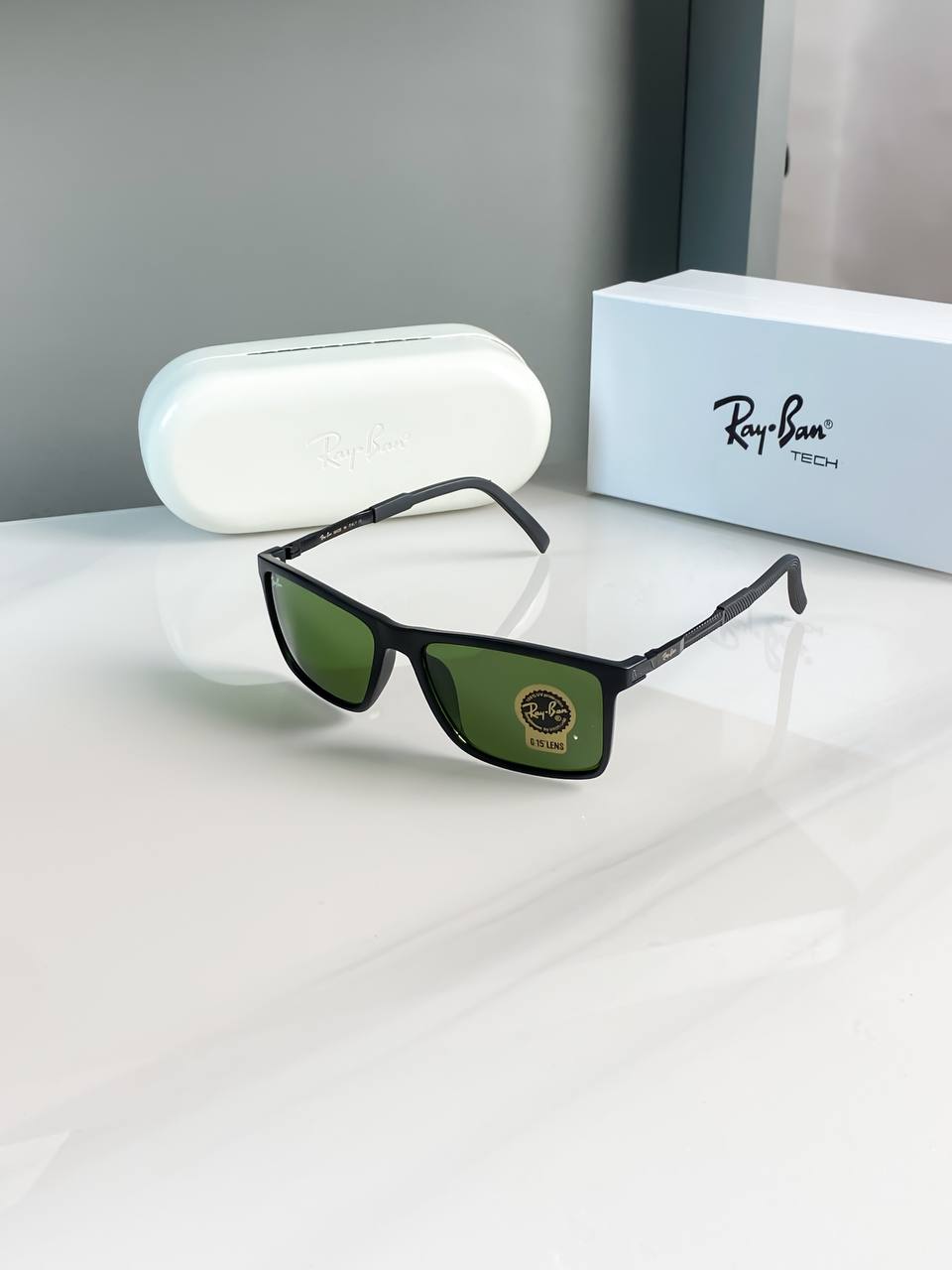 Rayban Black Green Sunglass