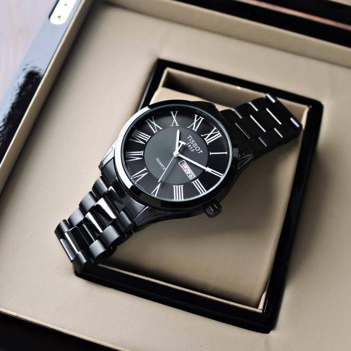 Carson Black Chain Watch