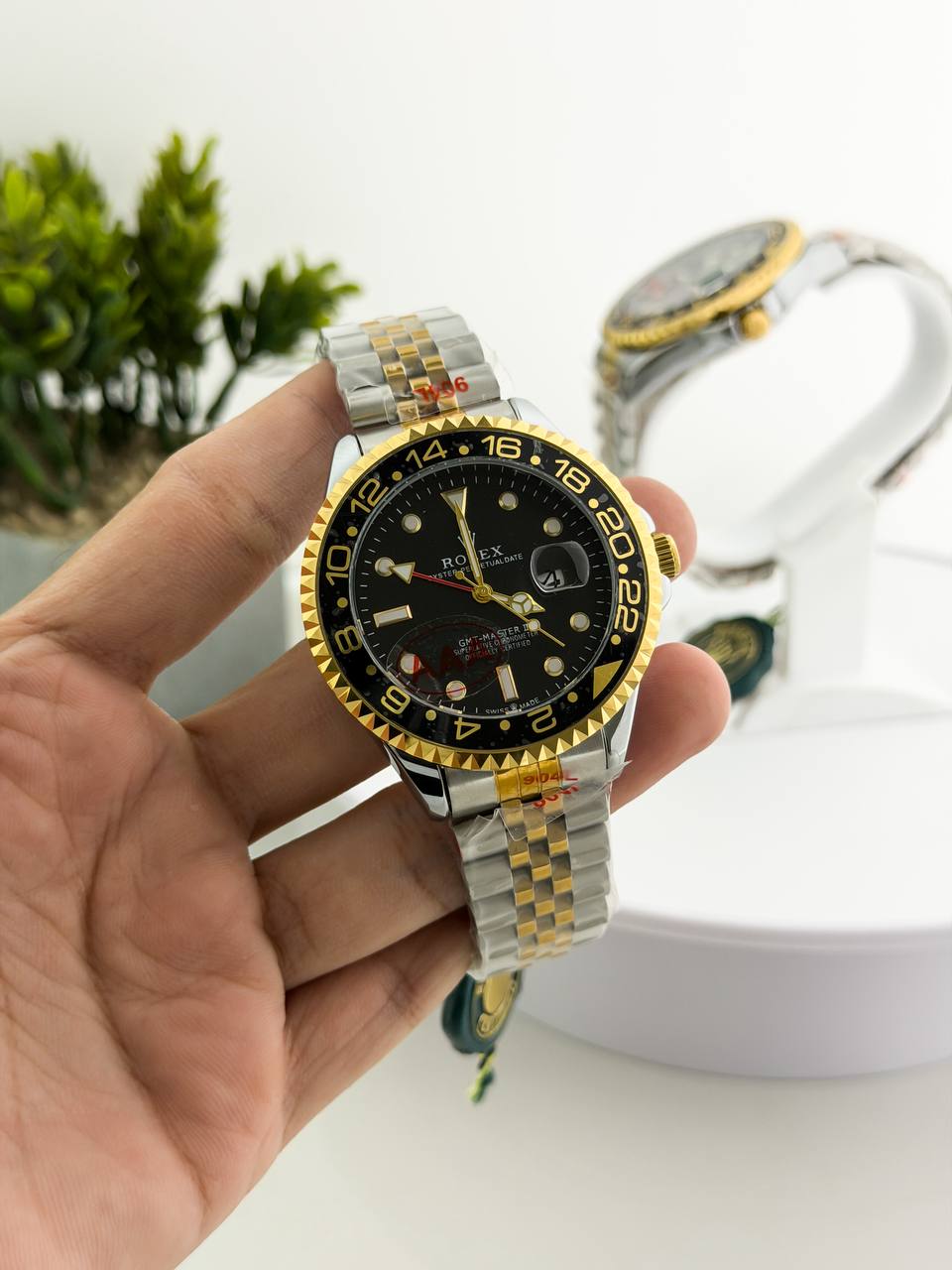 GMT Silver Gold Black Watch RW0321