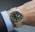 GMT Silver Gold Black Watch RW0321