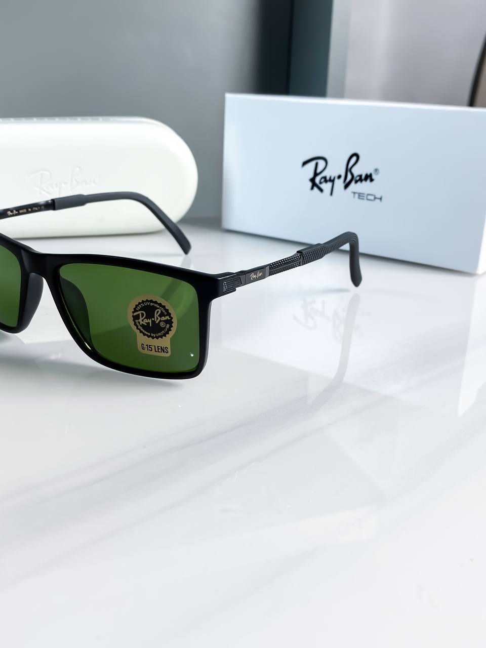 Rayban Black Green Sunglass