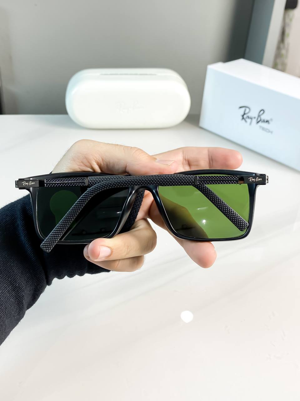 Rayban Black Green Sunglass