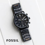 Commuter Black White Chain Watch For Men