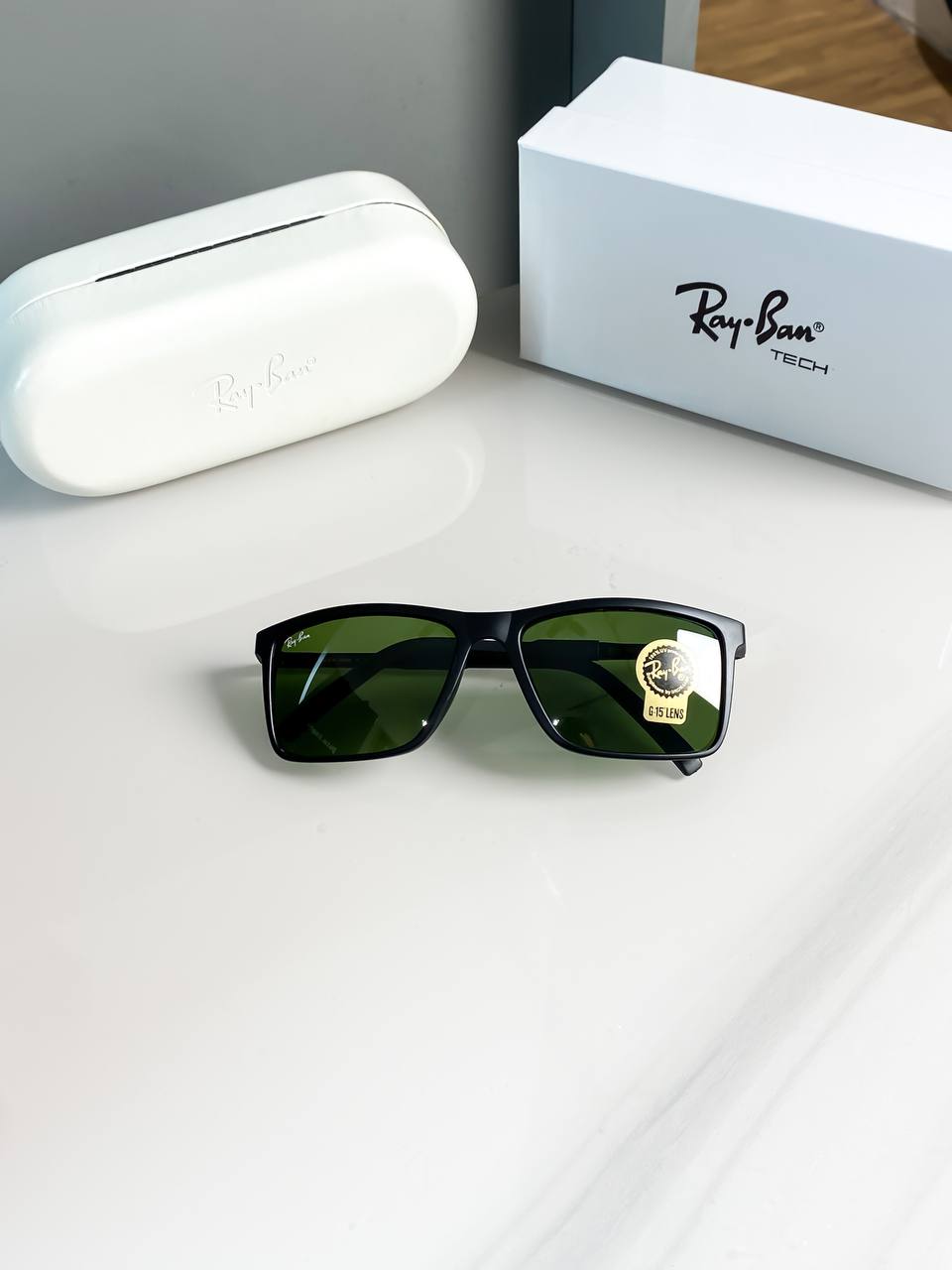 Rayban Black Green Sunglass