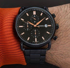 Commuter Black Chain Watch For Men