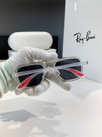 Rayban White Black Sunglass