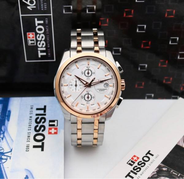 SILVER GOLD METAL CHAIN WATCH  TW1853