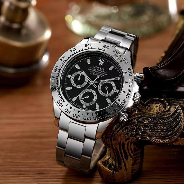 Daytona Chosmograph Silver Black For Men