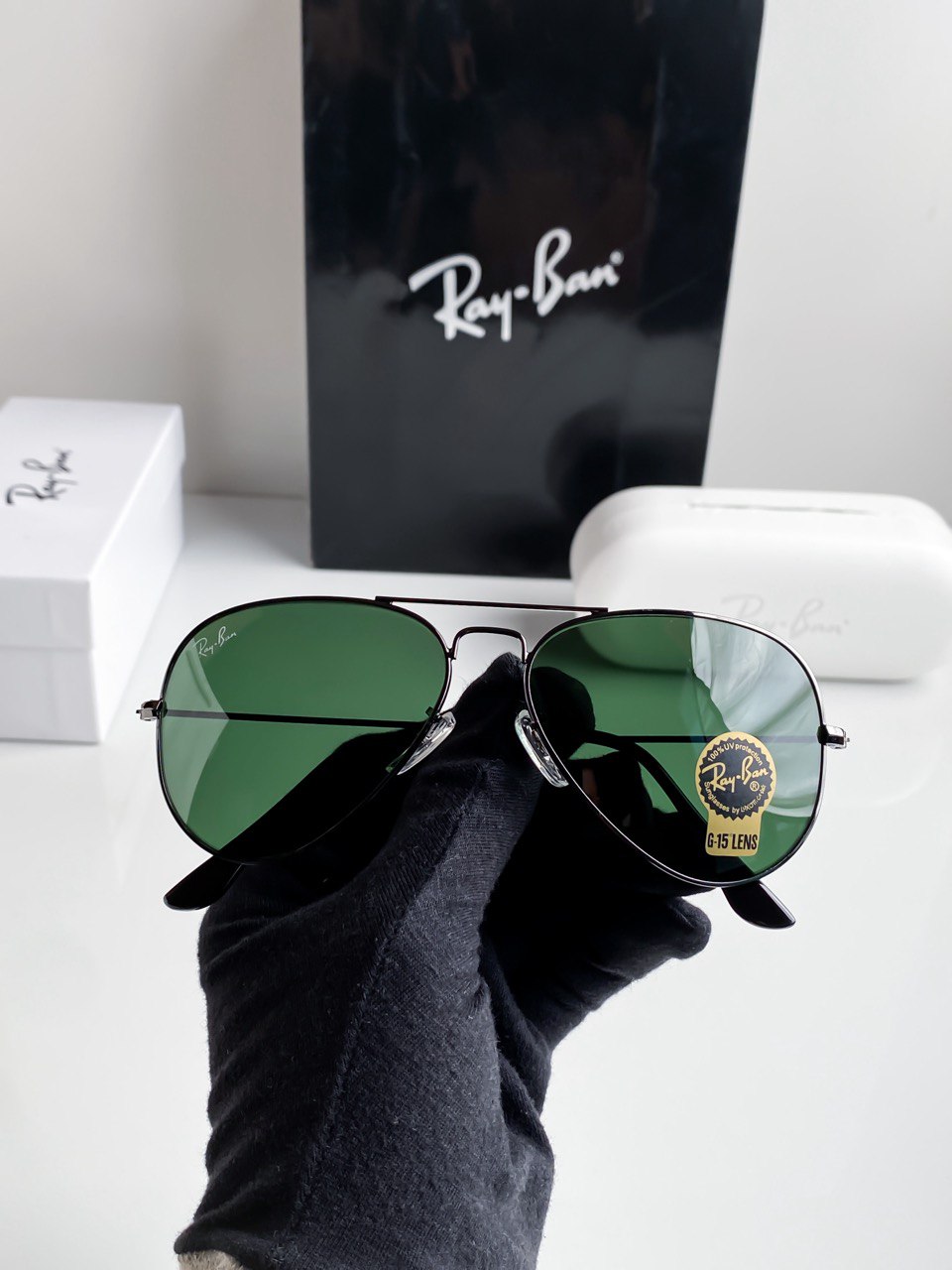 Aviator Black Green Ultimate Luxury Shade