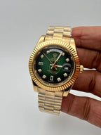 Gold Green Diamond Celebrity Edition watch RW0321