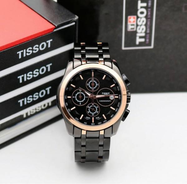 BLACK GOLD METAL CHAIN WATCH  TW1853