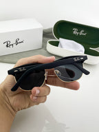 Rayban Club Master Gold Black Ultimate Luxury Shade